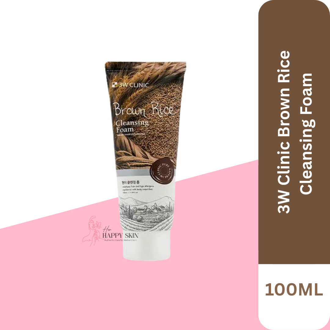 3W Clinic Brown Rice Cleansing Foam